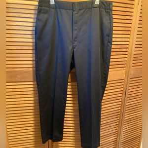 Dickies Black Flat Front Chinos Pants
